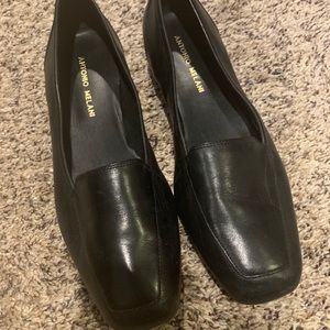 Brand new Antonio Melani flats - leather, black
